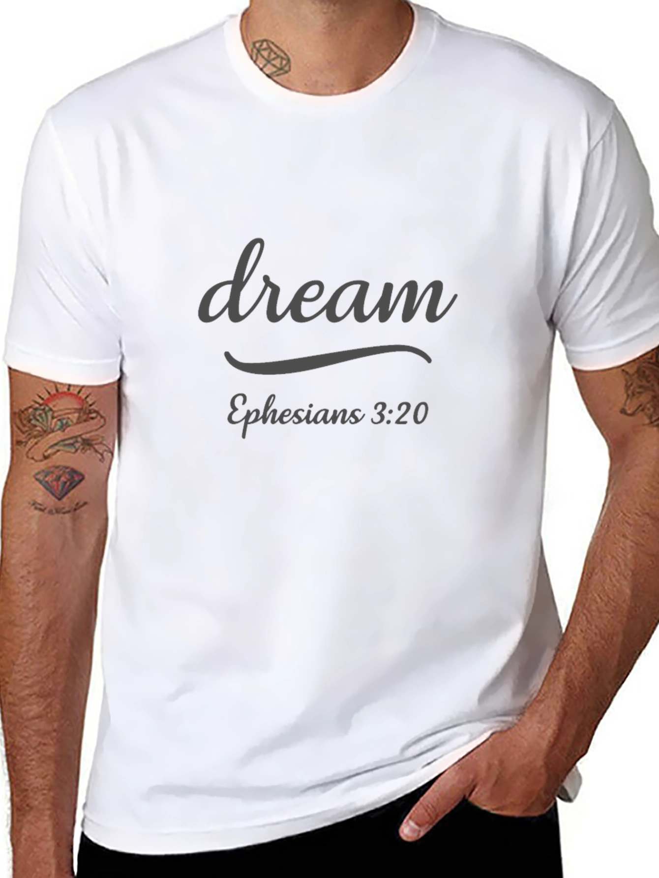 Dream Ephesians 3:20 Black T-Shirt