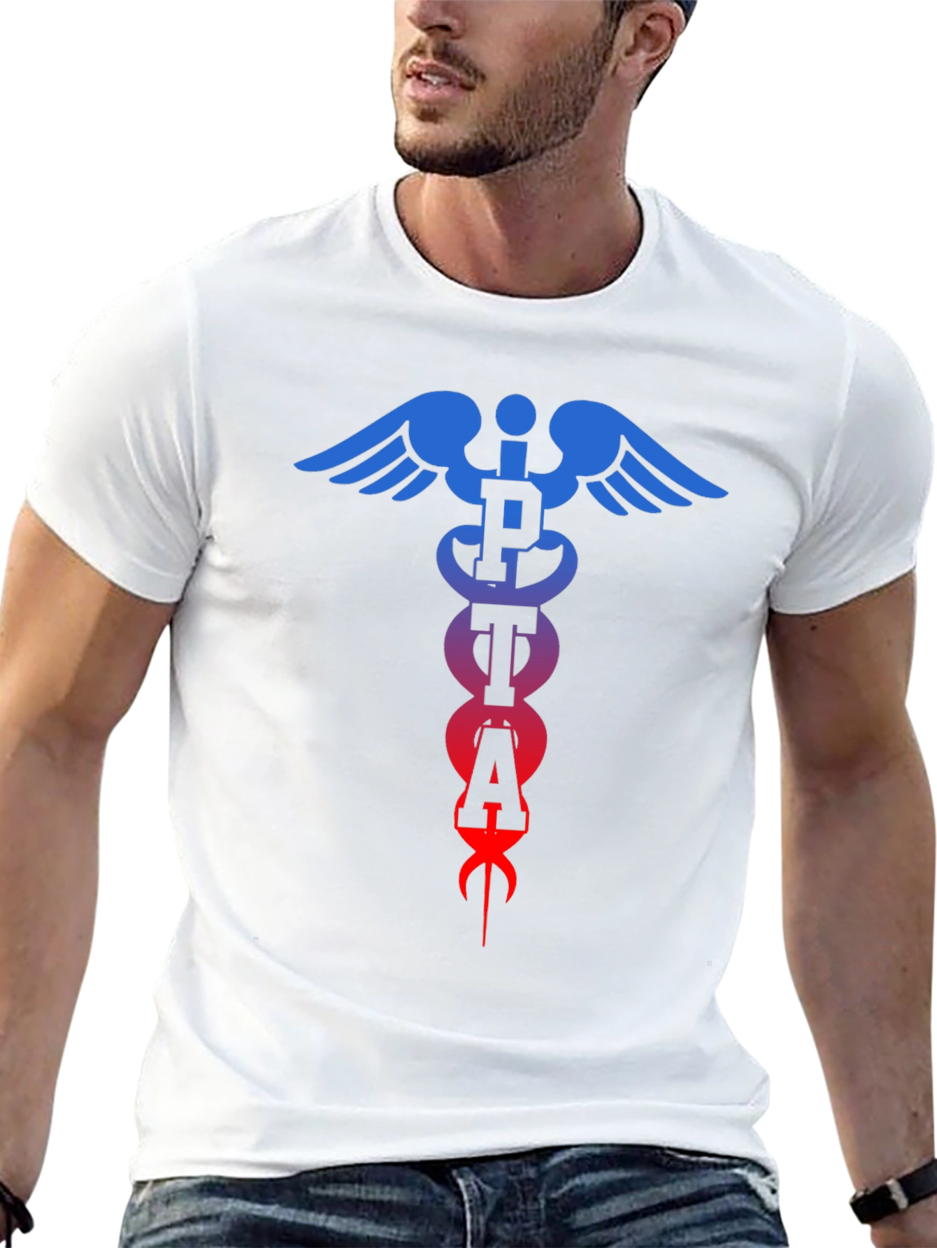 PTA Caduceus T-Shirt - Physical Therapy Assistant Tee