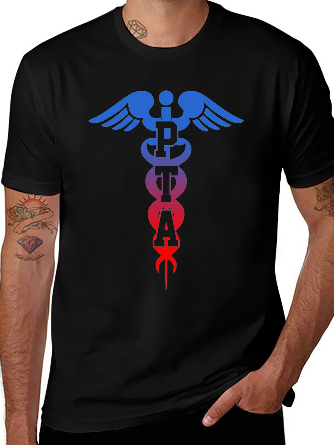 PTA Caduceus T-Shirt - Physical Therapy Assistant Tee