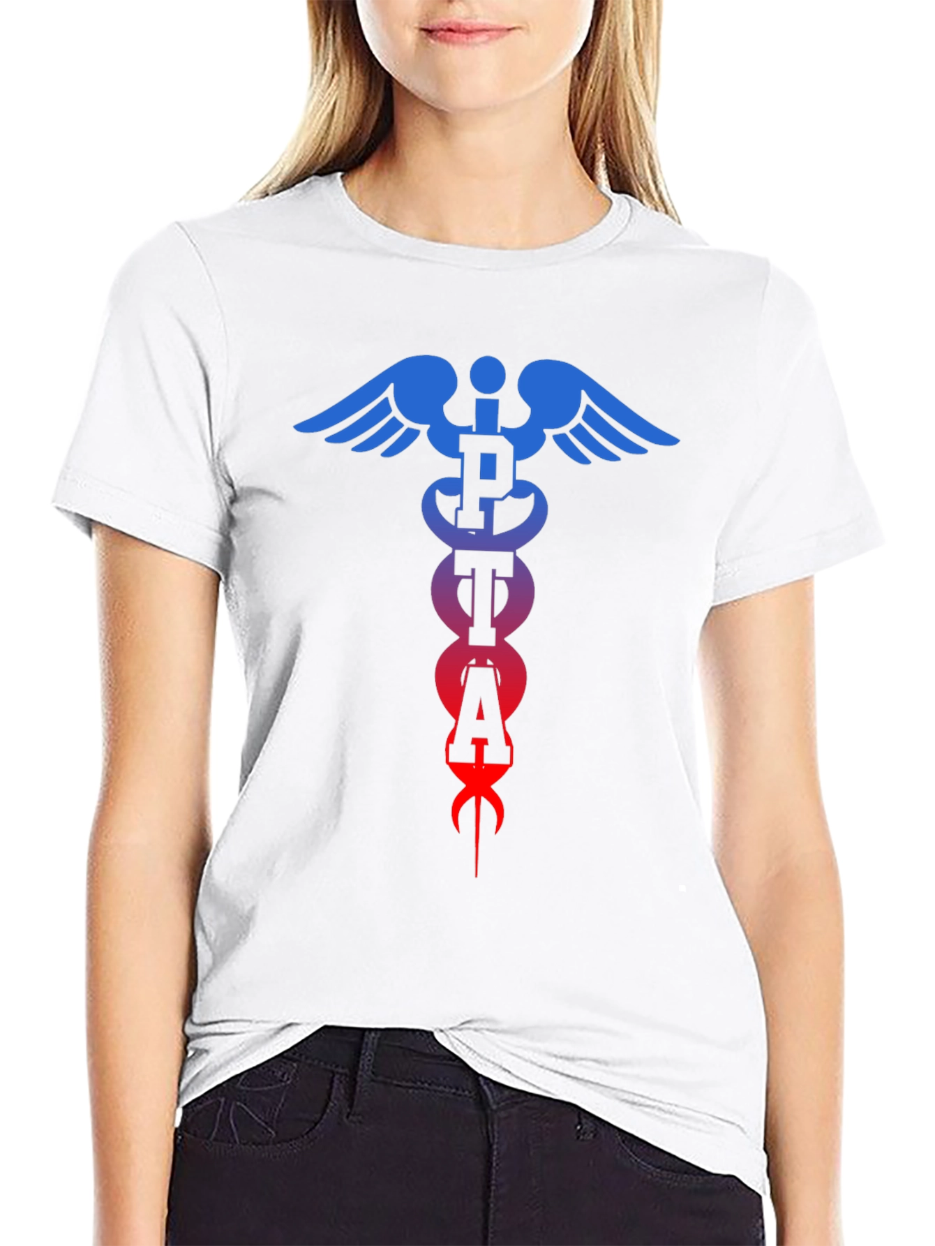 PTA Caduceus T-Shirt - Physical Therapy Assistant Tee