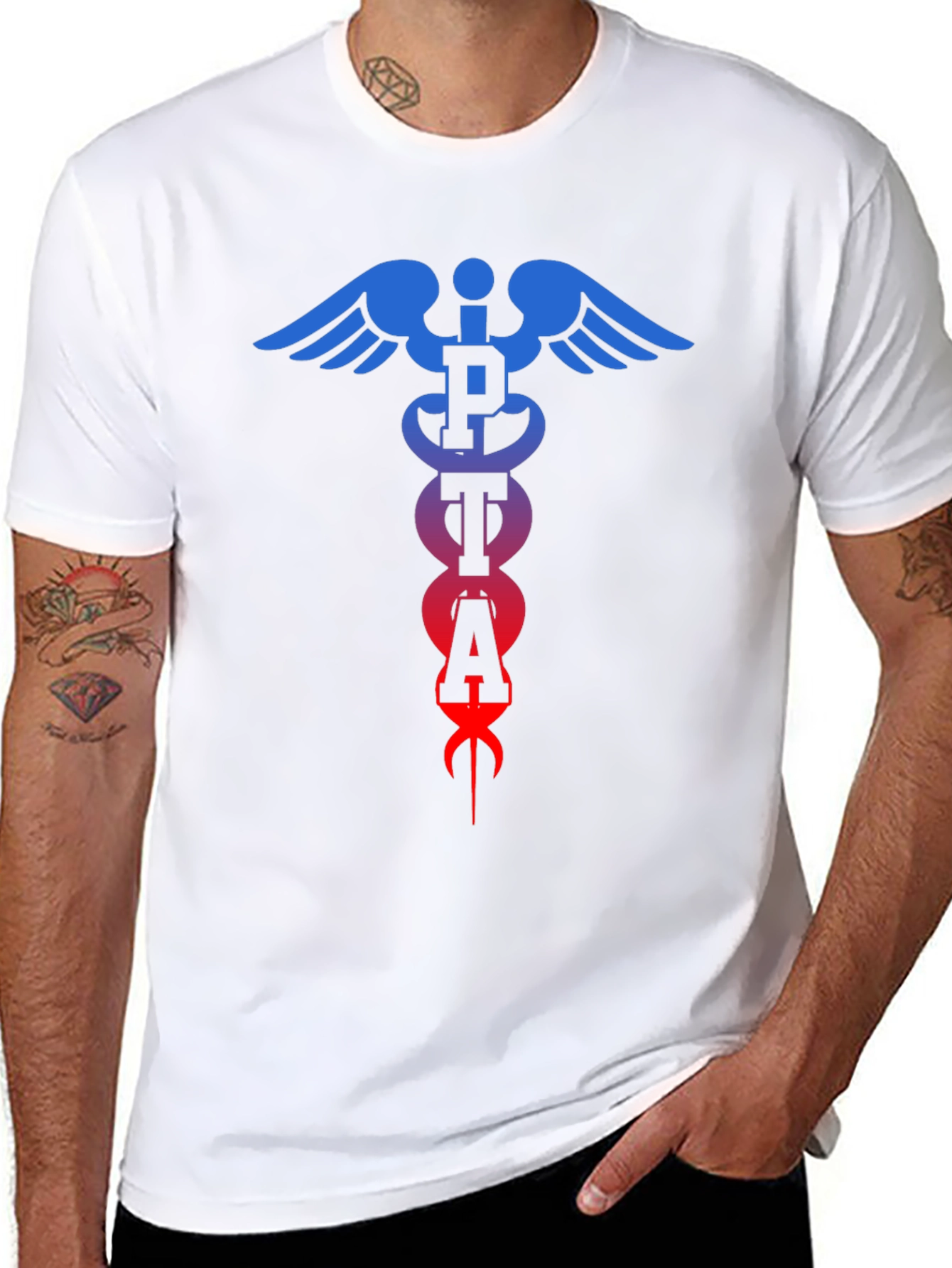 PTA Caduceus T-Shirt - Physical Therapy Assistant Tee