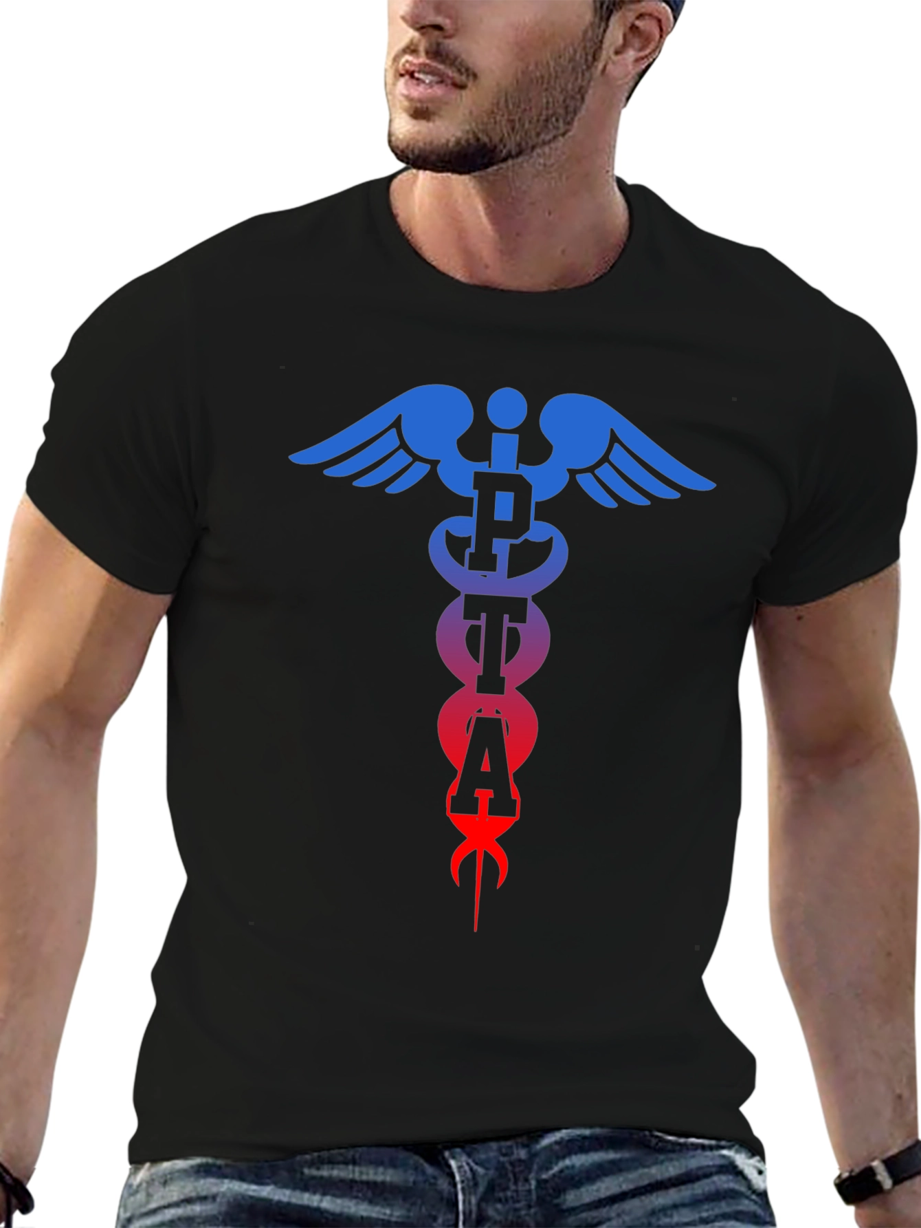 PTA Caduceus T-Shirt - Physical Therapy Assistant Tee