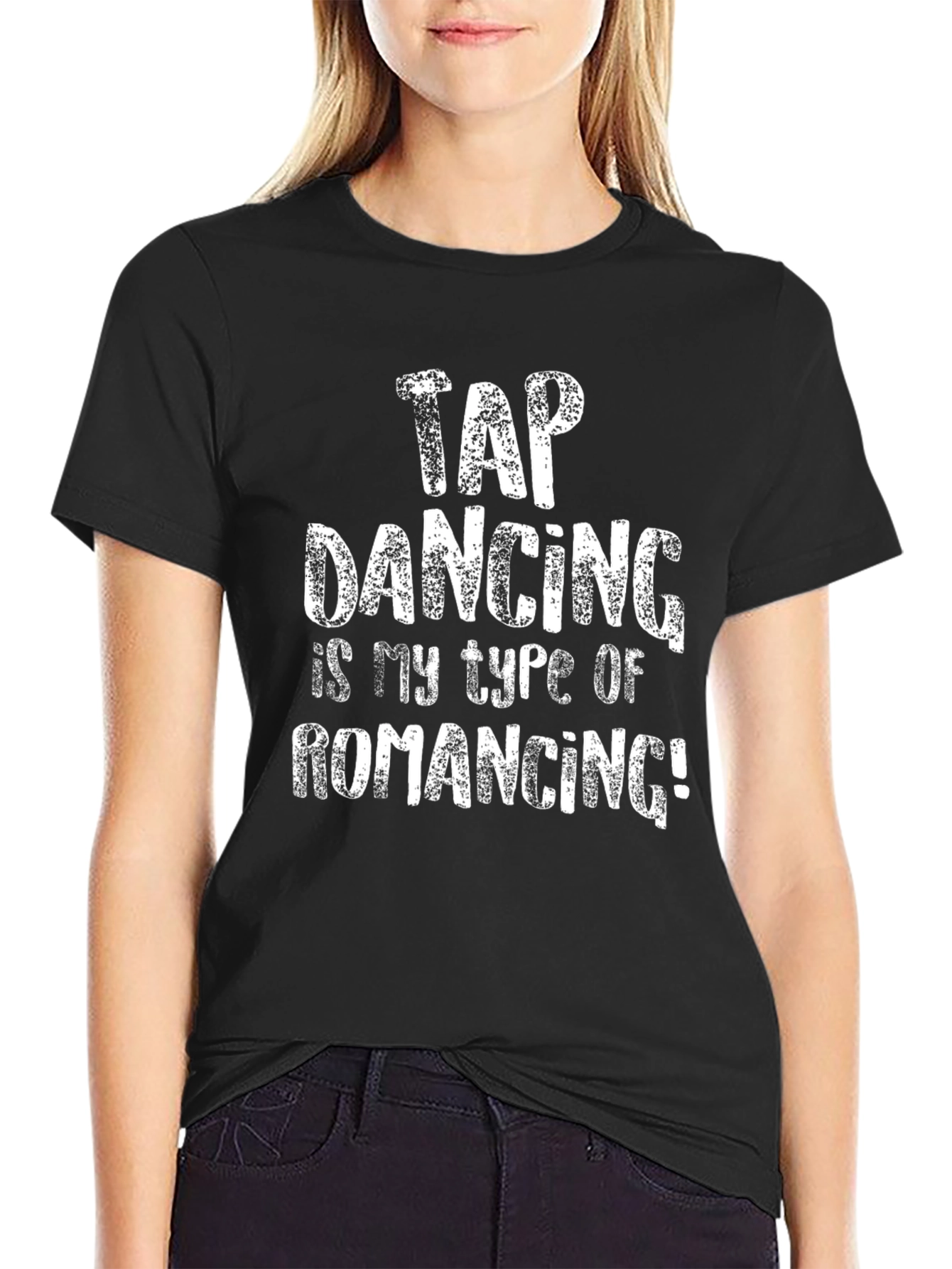 Tap Dancing Romancing Graphic Tee - Novelty T-Shirt