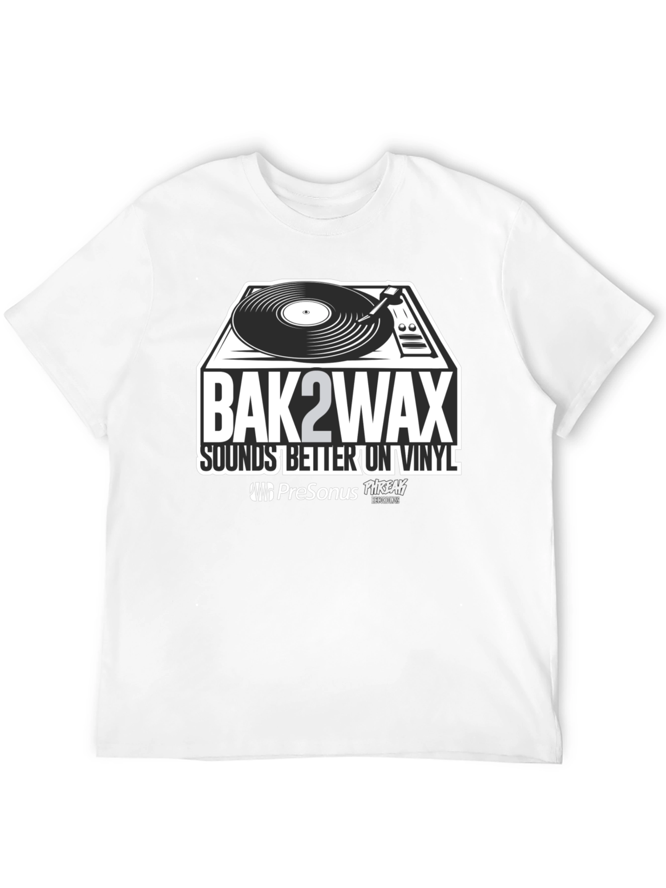 Bak2Wax Sounds Better On Vinyl Graphic T-Shirt