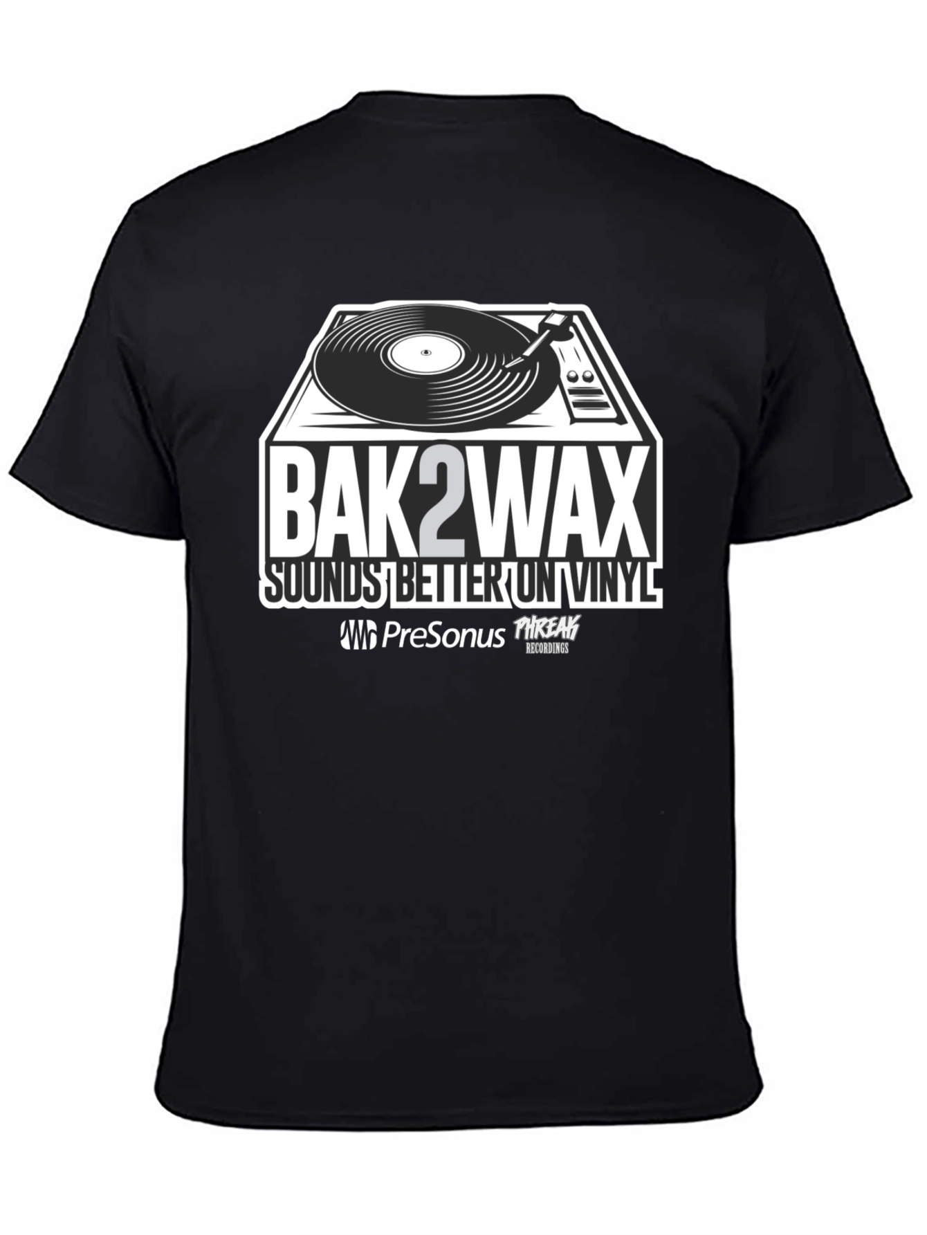 Bak2Wax Sounds Better On Vinyl Graphic T-Shirt