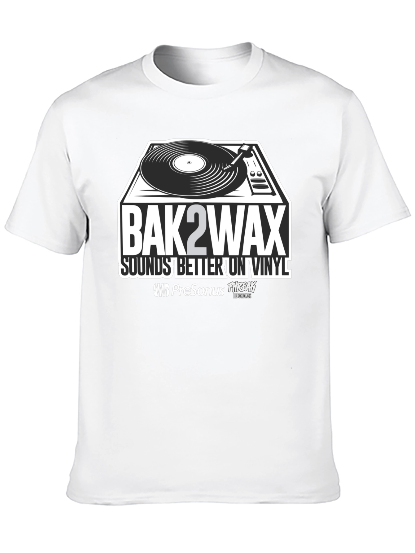 Bak2Wax Sounds Better On Vinyl Graphic T-Shirt