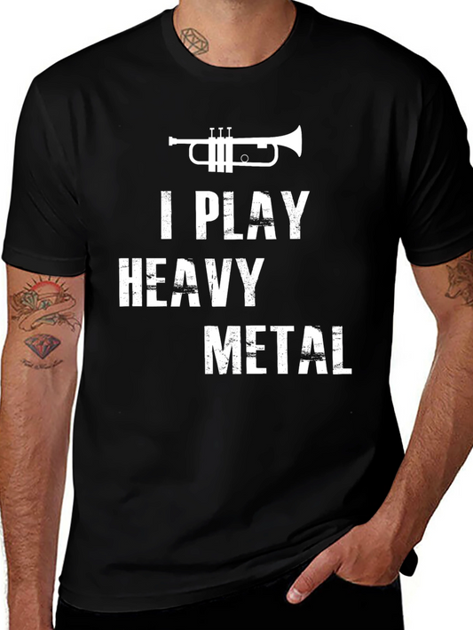 I Play Heavy Metal Trumpet Graphic Tee