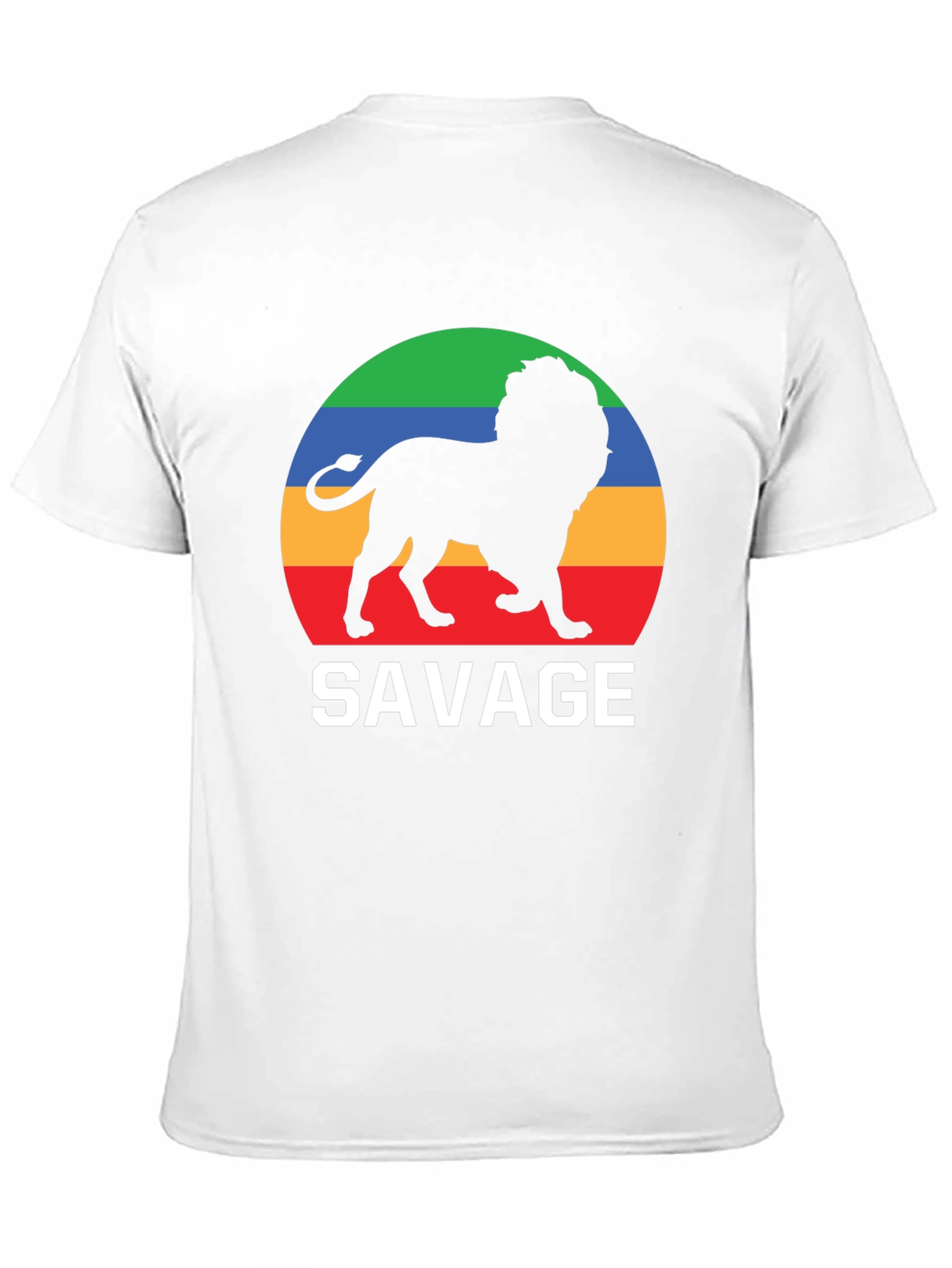 Savage Lion Graphic Tee - Bold Black T-Shirt