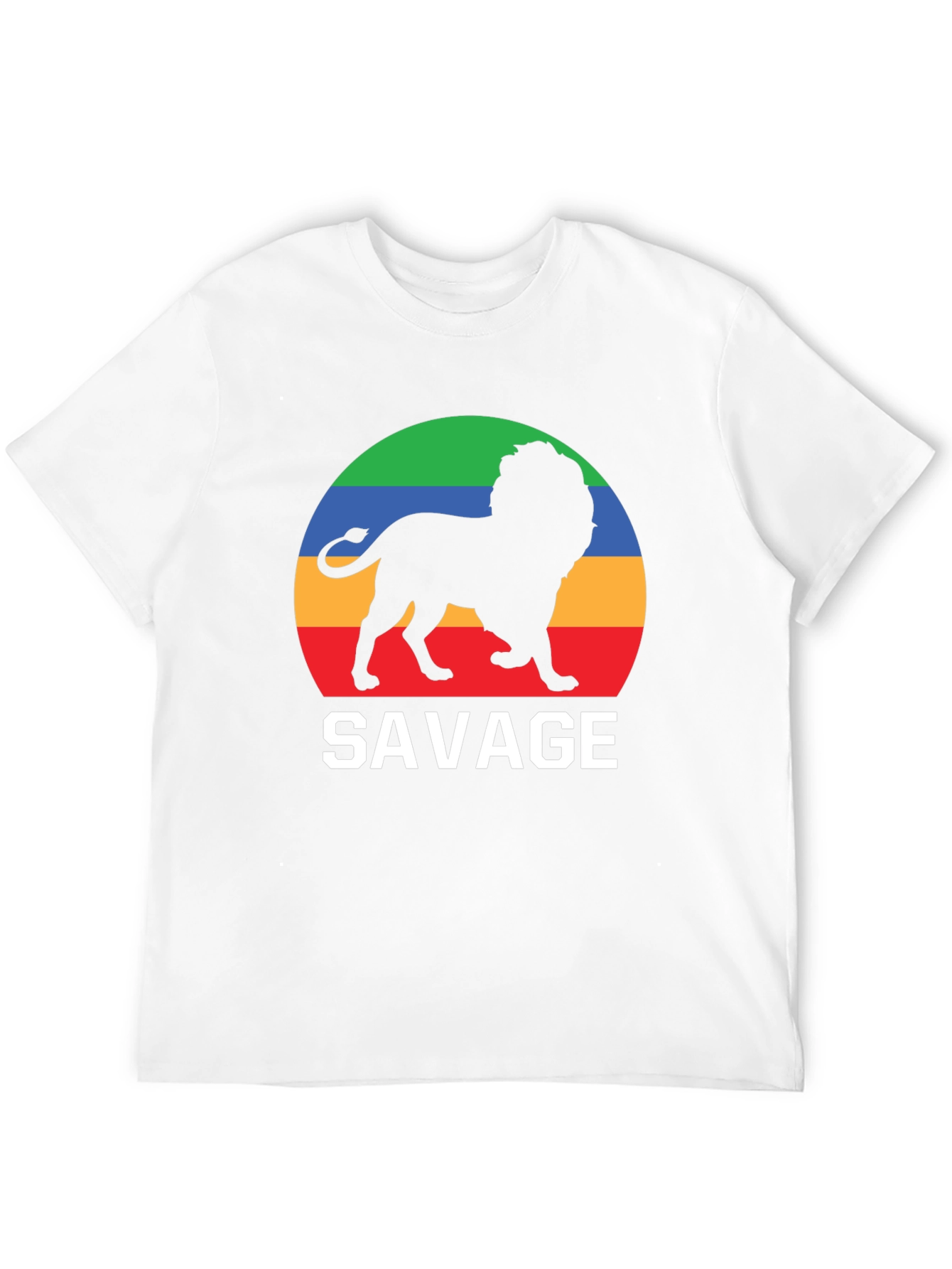 Savage Lion Graphic Tee - Bold Black T-Shirt