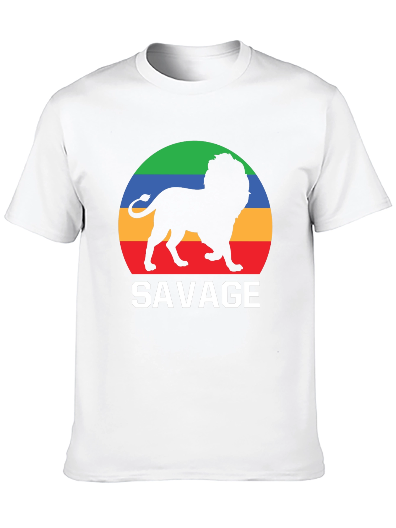 Savage Lion Graphic Tee - Bold Black T-Shirt