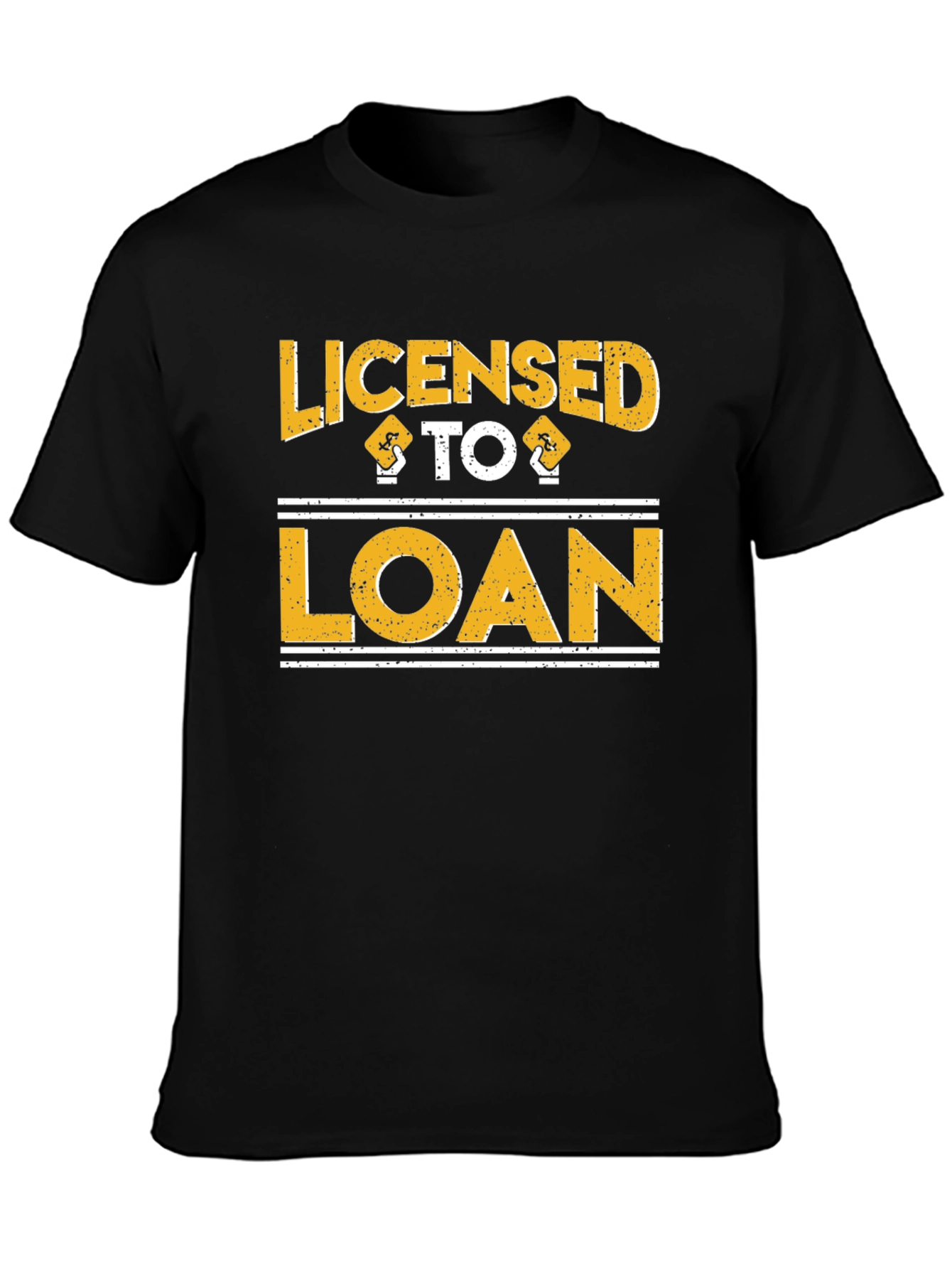 Licensed to Loan Black Cotton T-Shirt