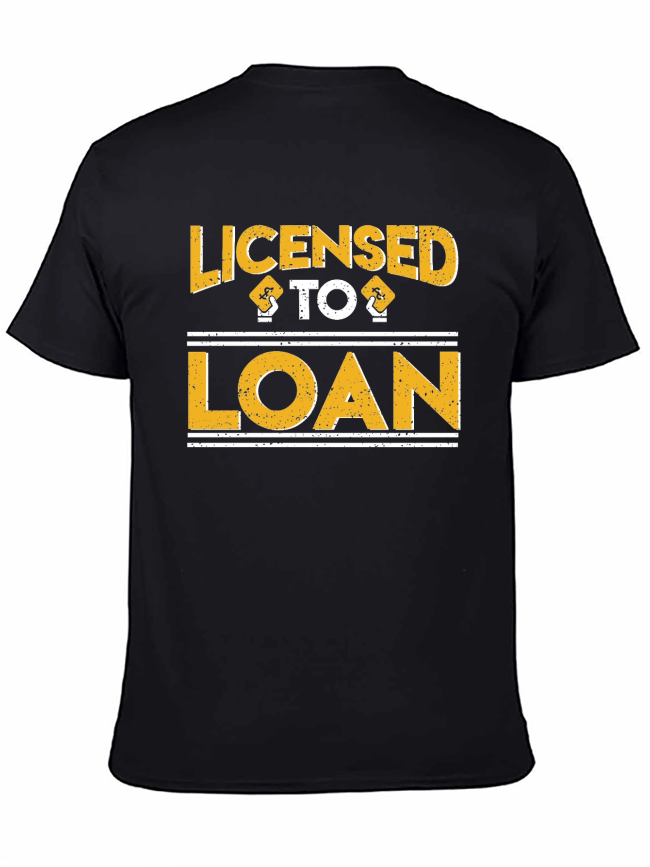 Licensed to Loan Black Cotton T-Shirt