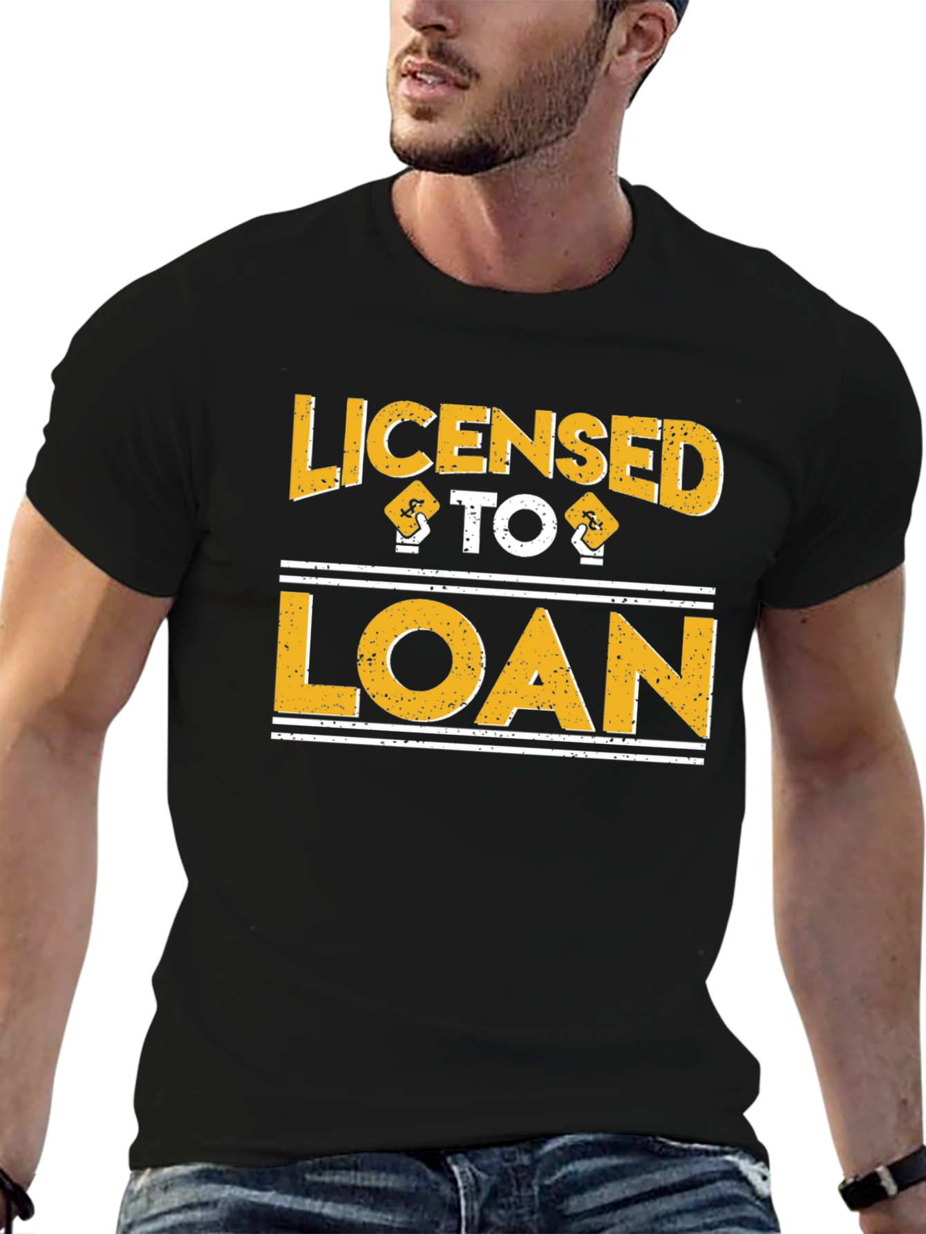 Licensed to Loan Black Cotton T-Shirt