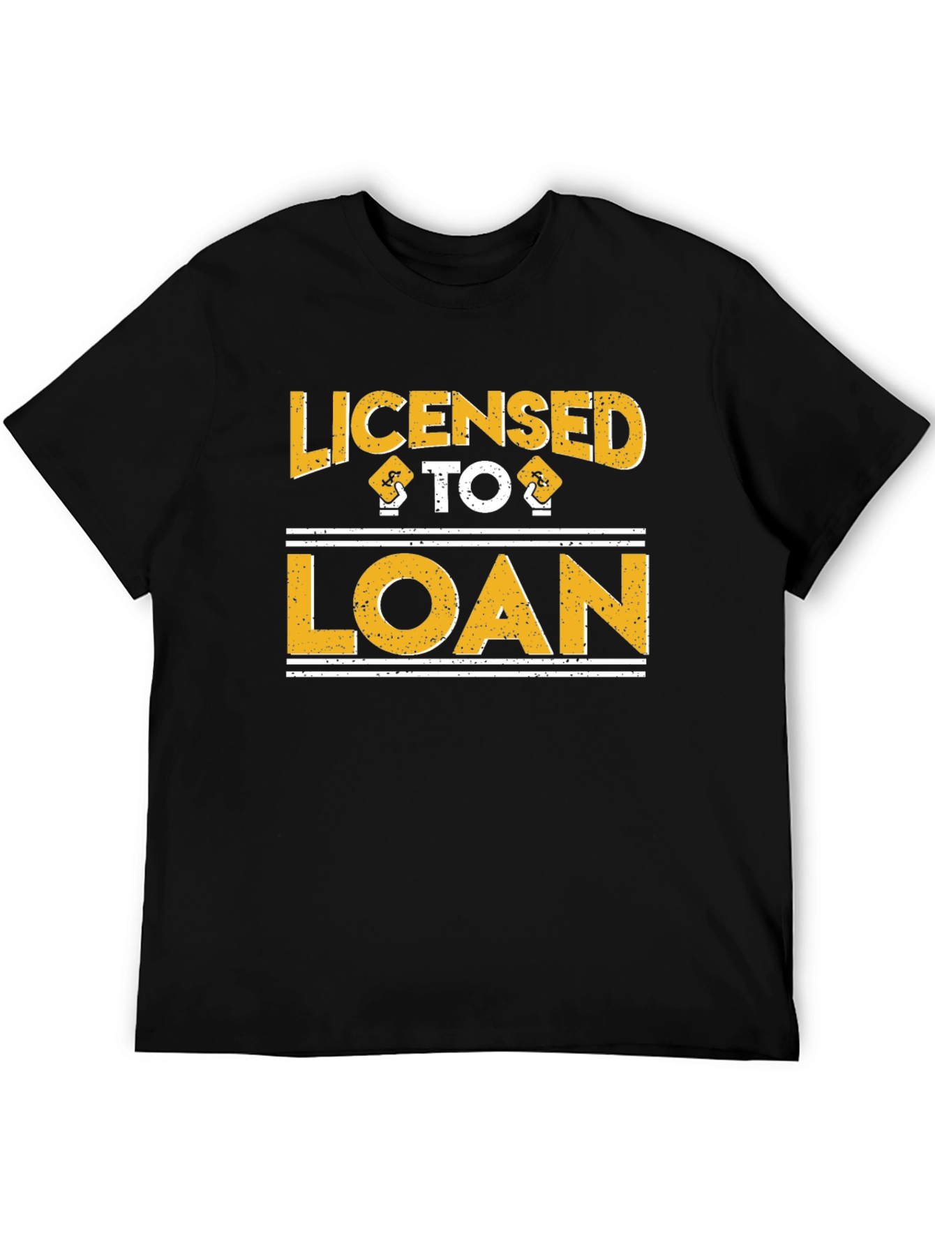Licensed to Loan Black Cotton T-Shirt