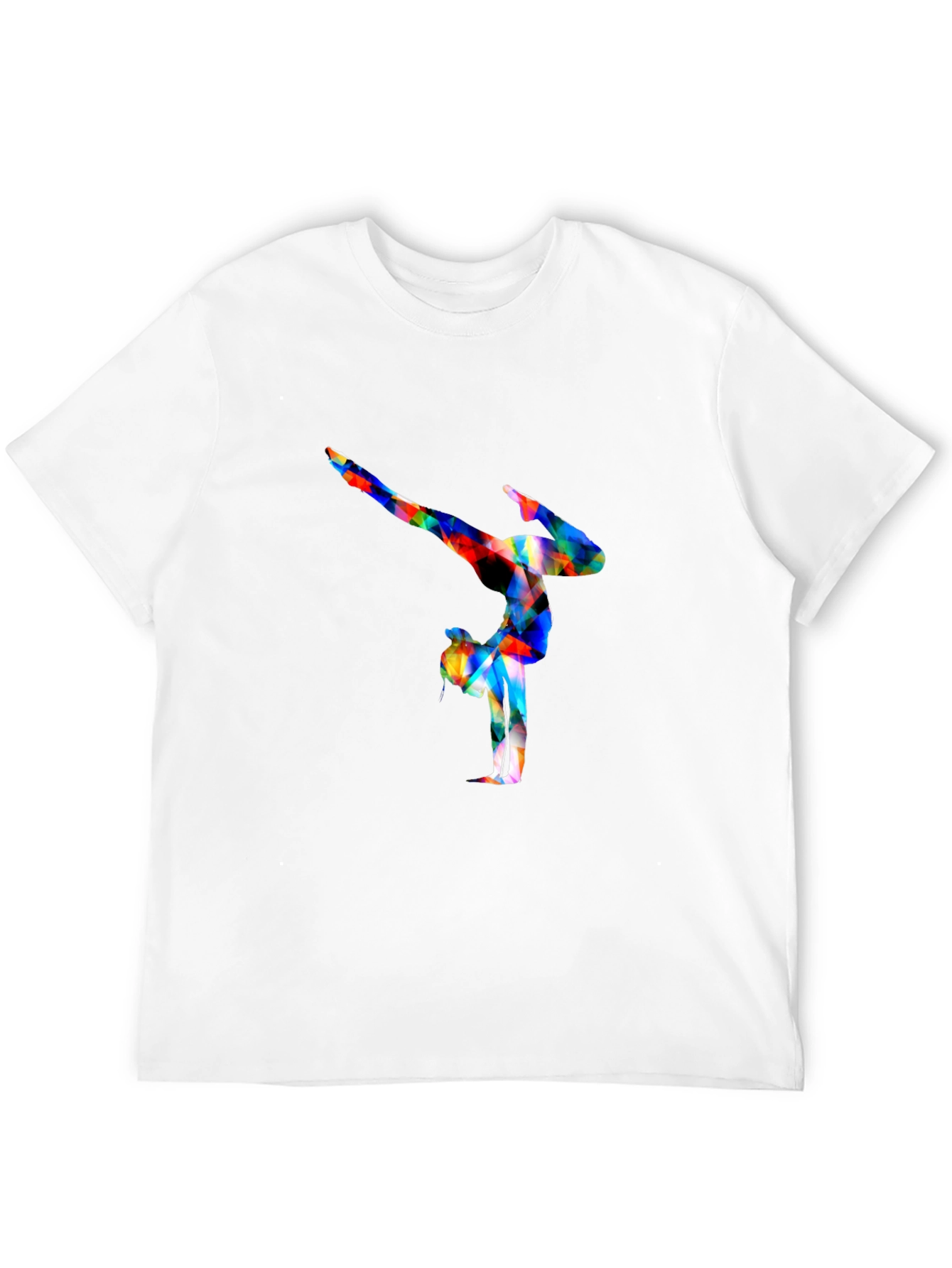 Gymnast Graphic Tee - Black Cotton