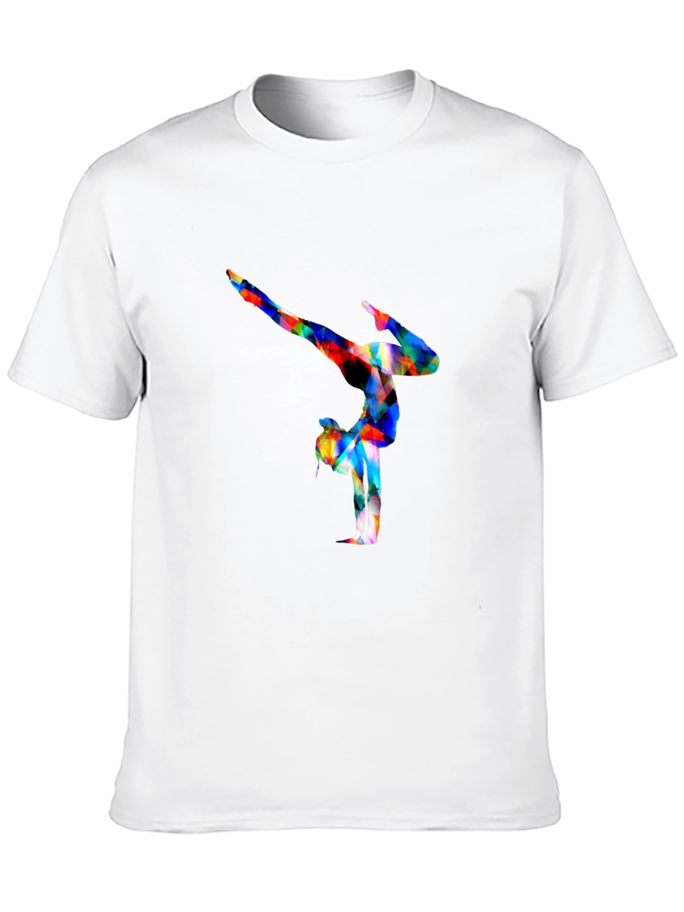 Gymnast Graphic Tee - Black Cotton