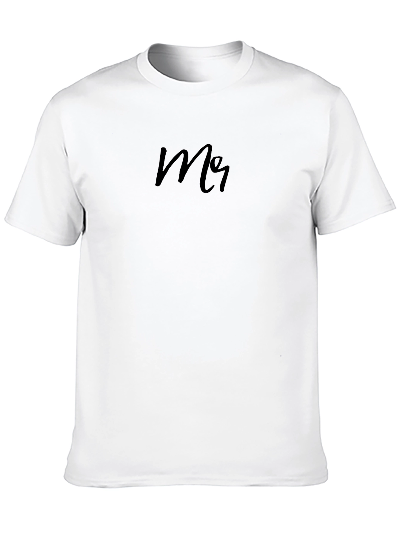 Minimalist Black Mr Crew Neck T-Shirt