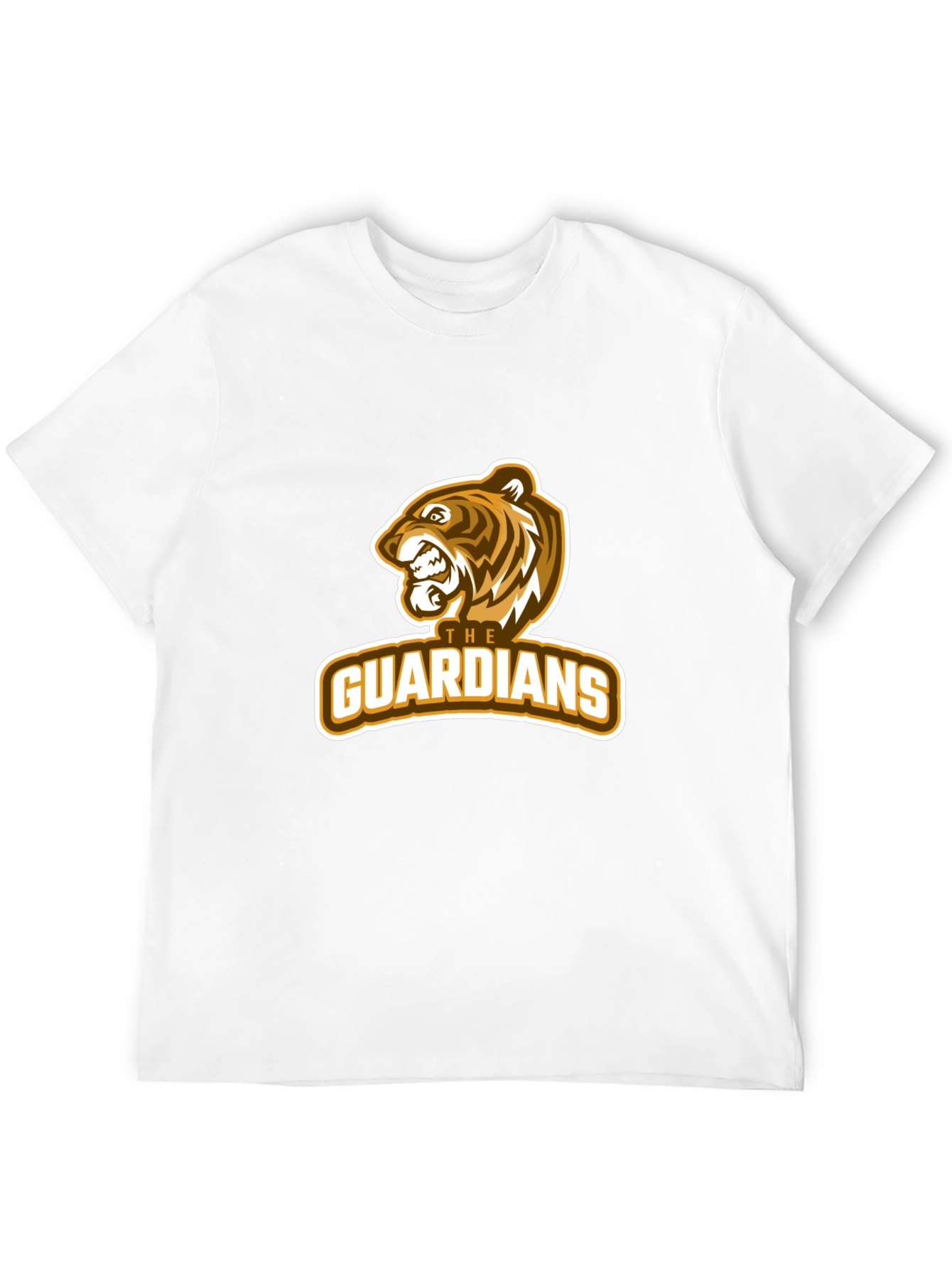 Guardians Tiger Graphic Black T-Shirt