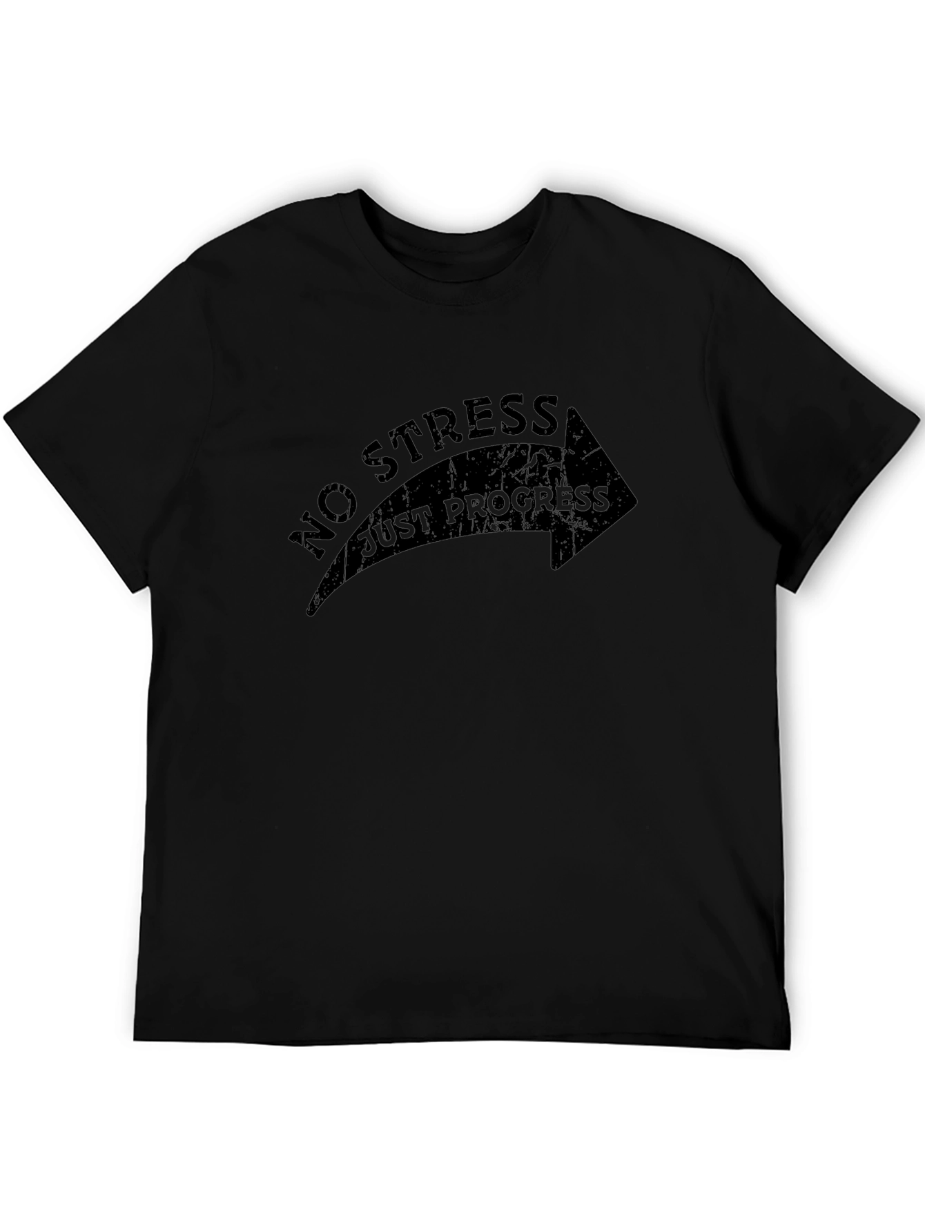 No Stress Just Progress Arrow Graphic Tee