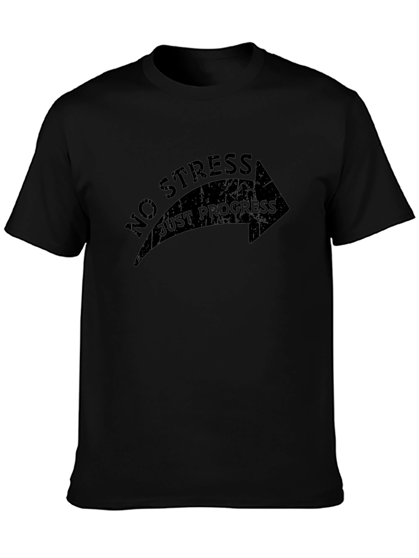No Stress Just Progress Arrow Graphic Tee