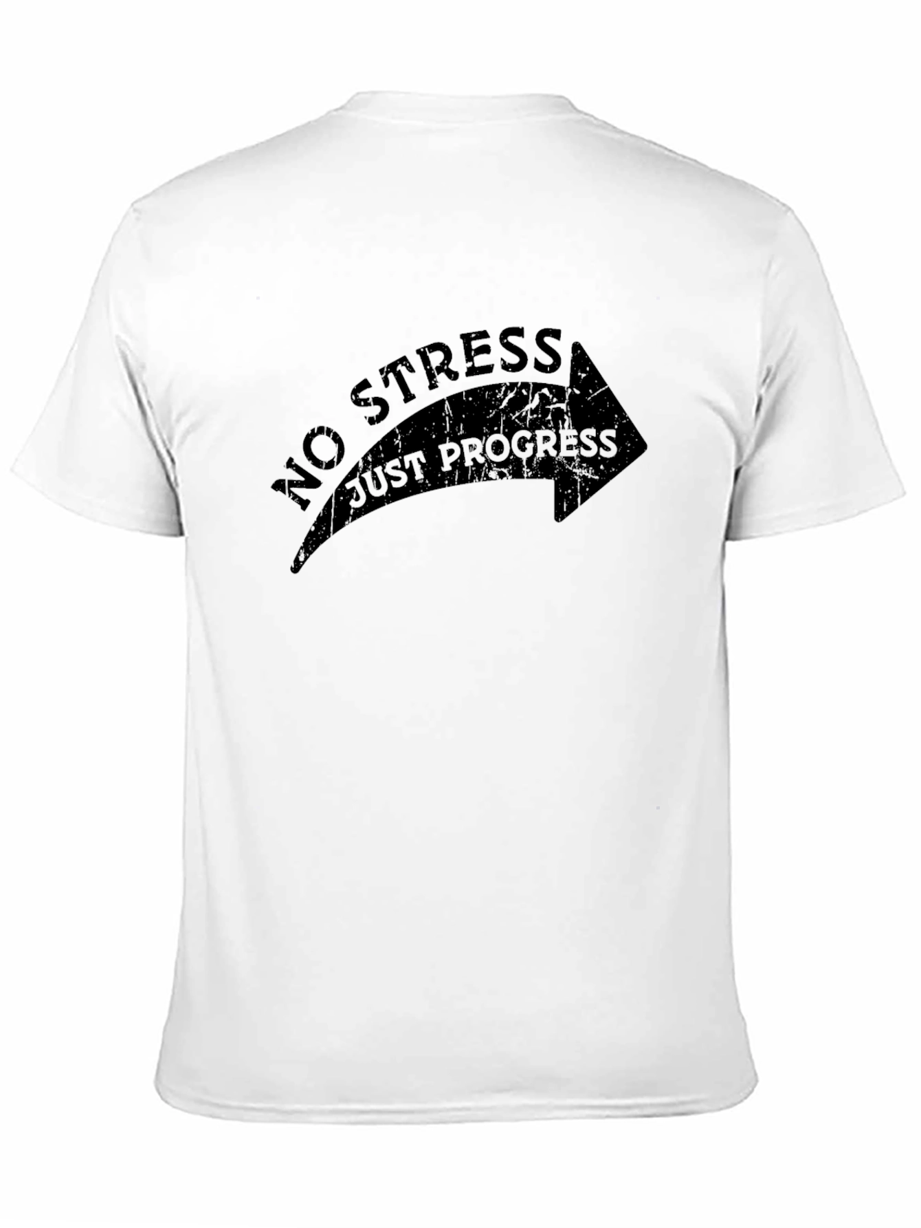 No Stress Just Progress Arrow Graphic Tee