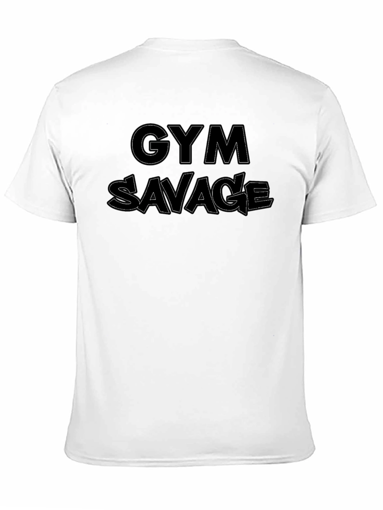 Gym Savage Black Graphic Tee - Workout Apparel
