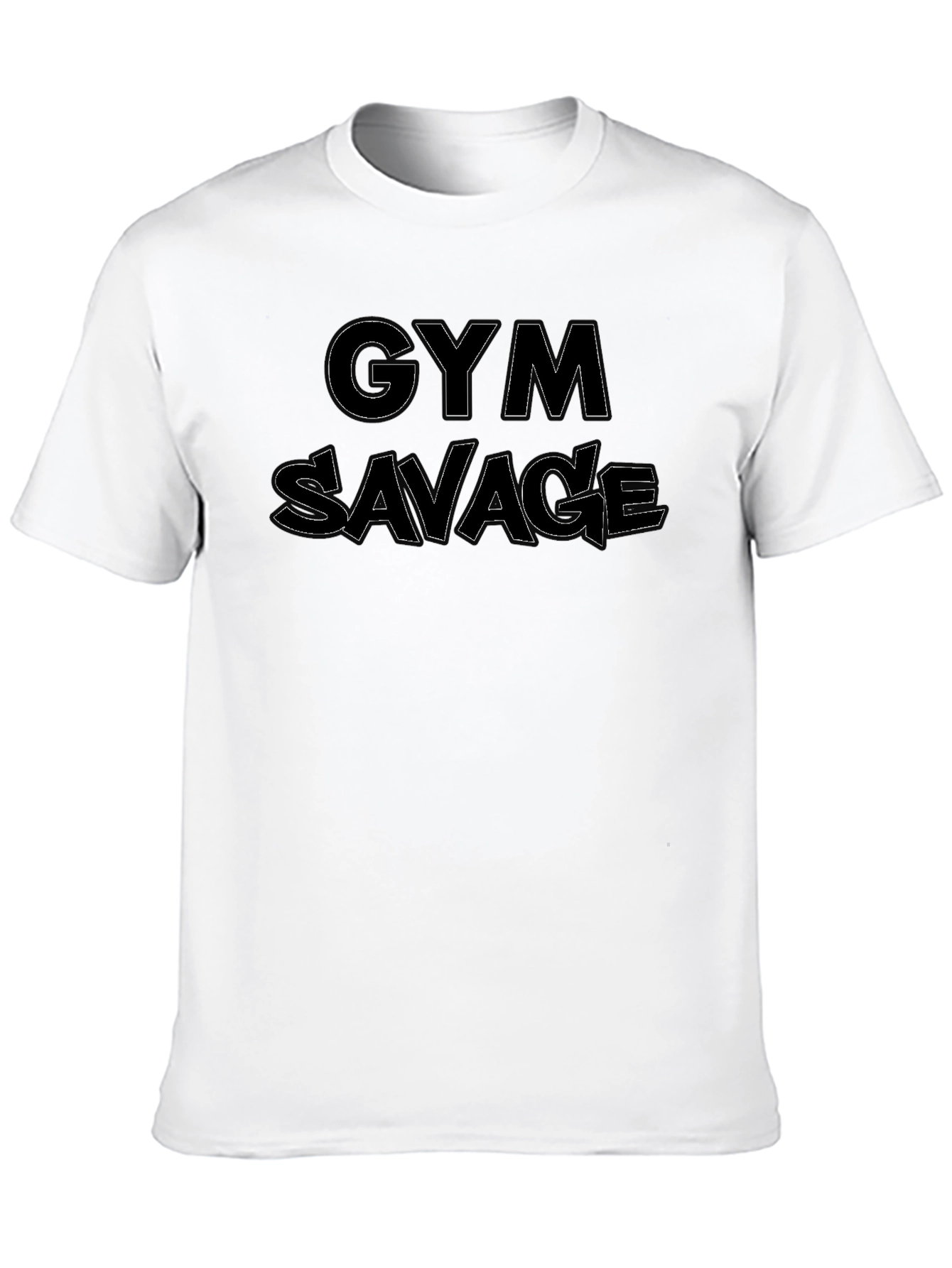 Gym Savage Black Graphic Tee - Workout Apparel