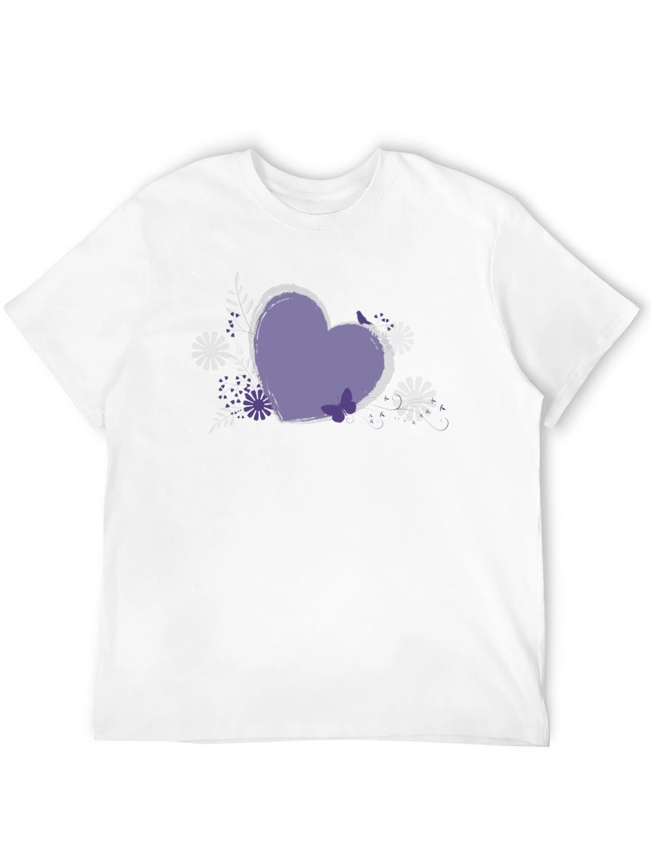 Heart Graphic Tee - Black Casual Comfort