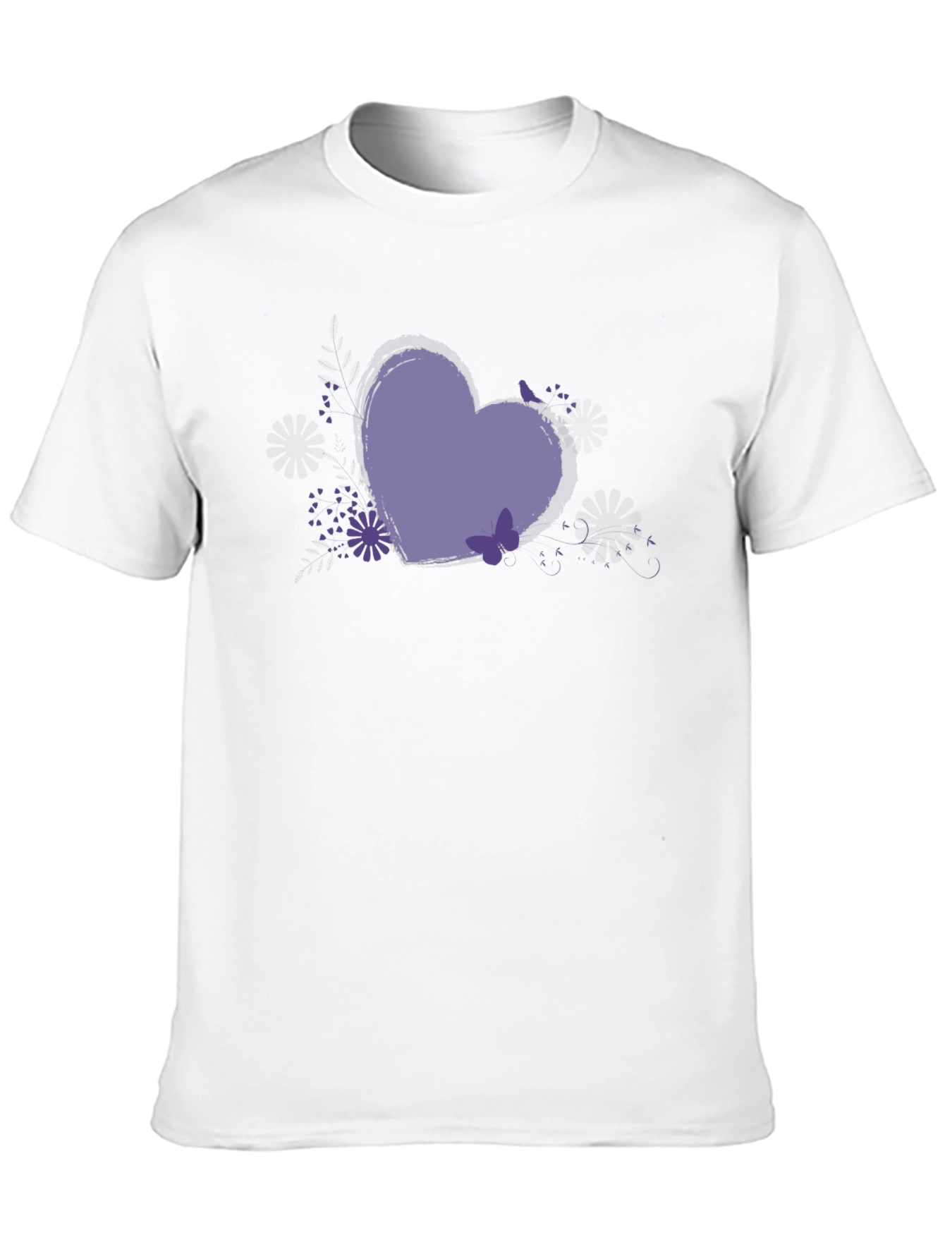 Heart Graphic Tee - Black Casual Comfort