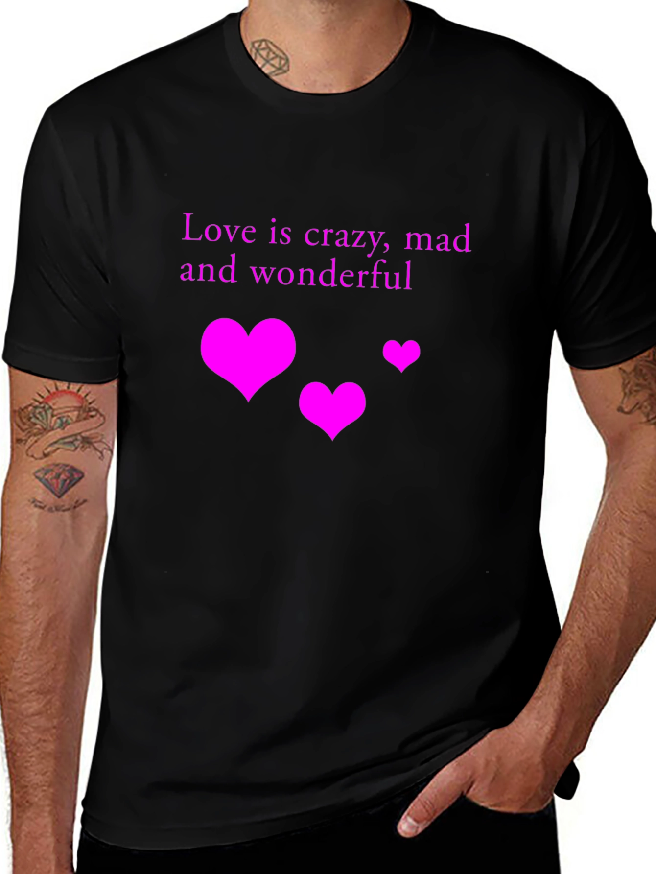 Love is Crazy T-Shirt -  Stylish Graphic Tee