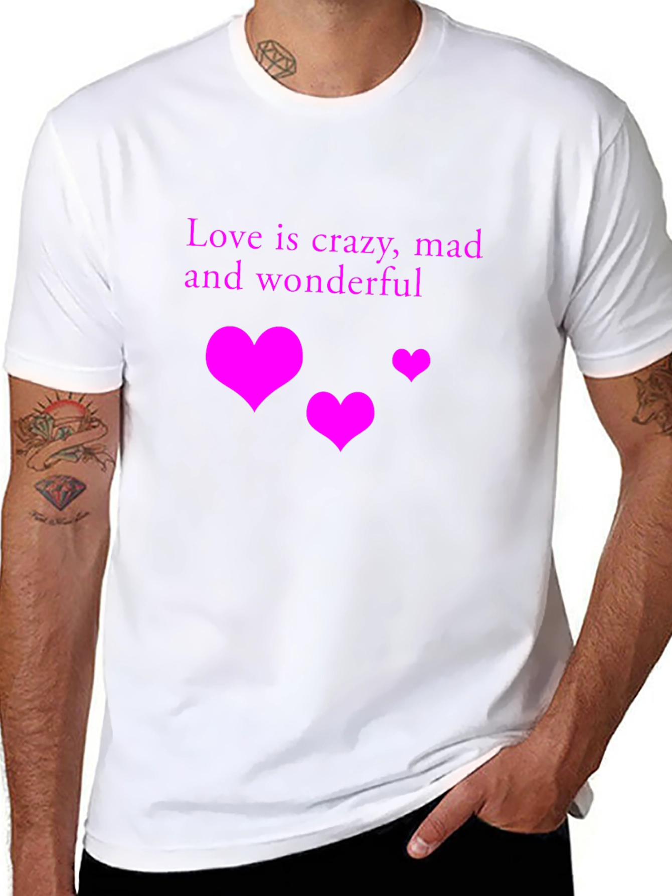 Love is Crazy T-Shirt -  Stylish Graphic Tee