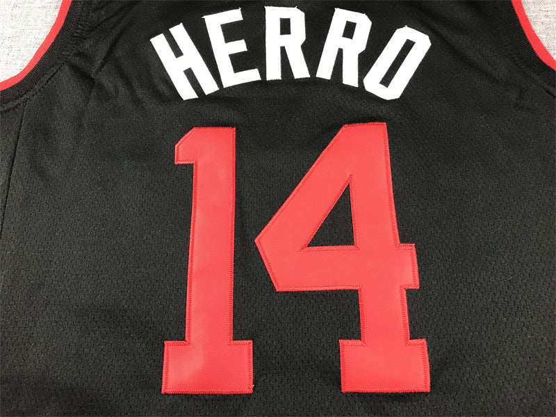 Men's Miami Heat Tyler Herro #14 Black 2023/24 Swingman Jerseys - City Edition