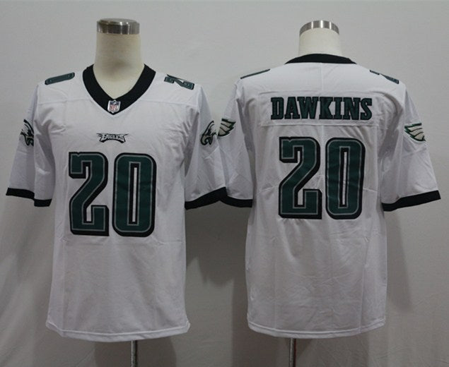 Men's Philadelphia Eagles Brian Dawkins #20 White Game Jerseys