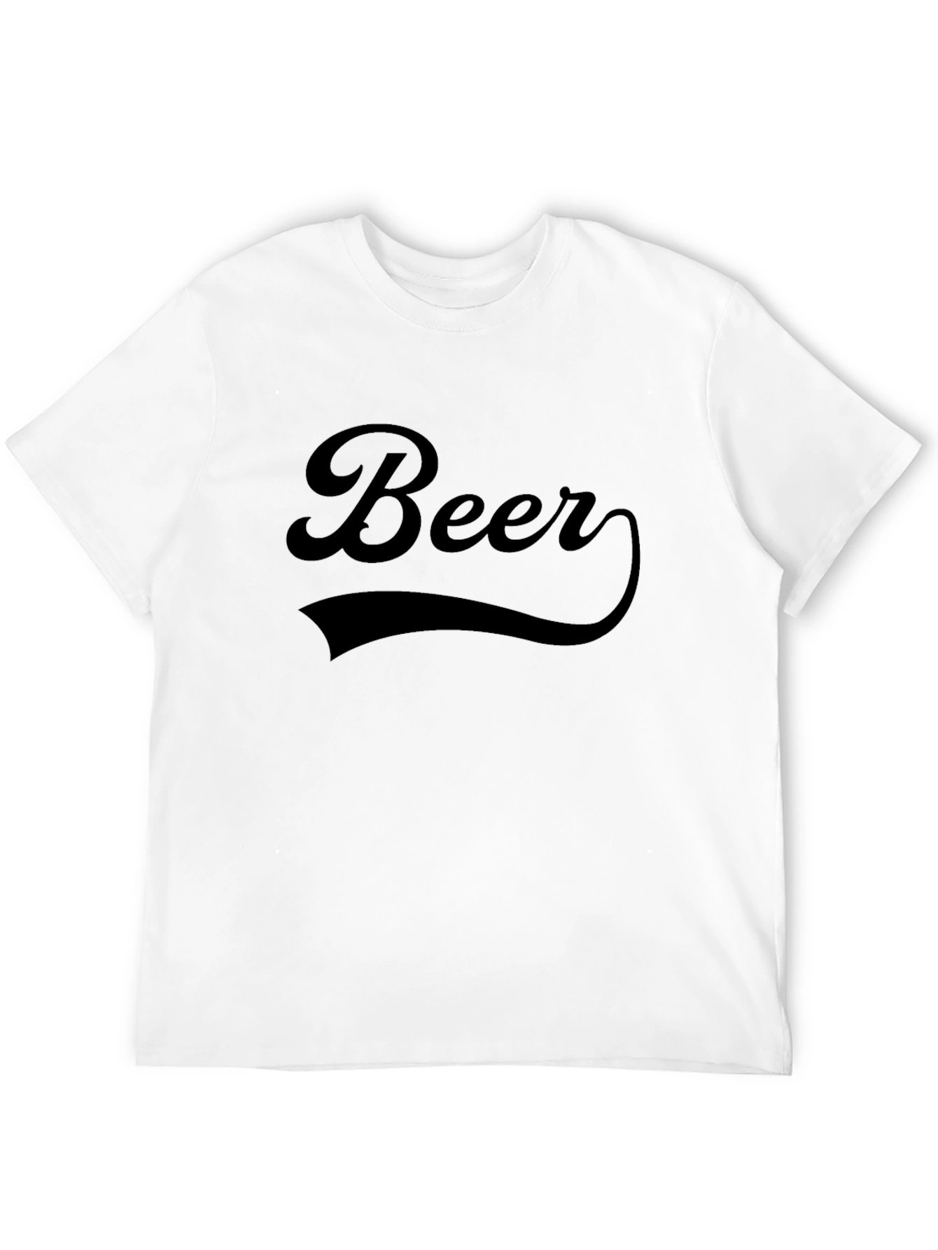 Beer Graphic Black T-Shirt