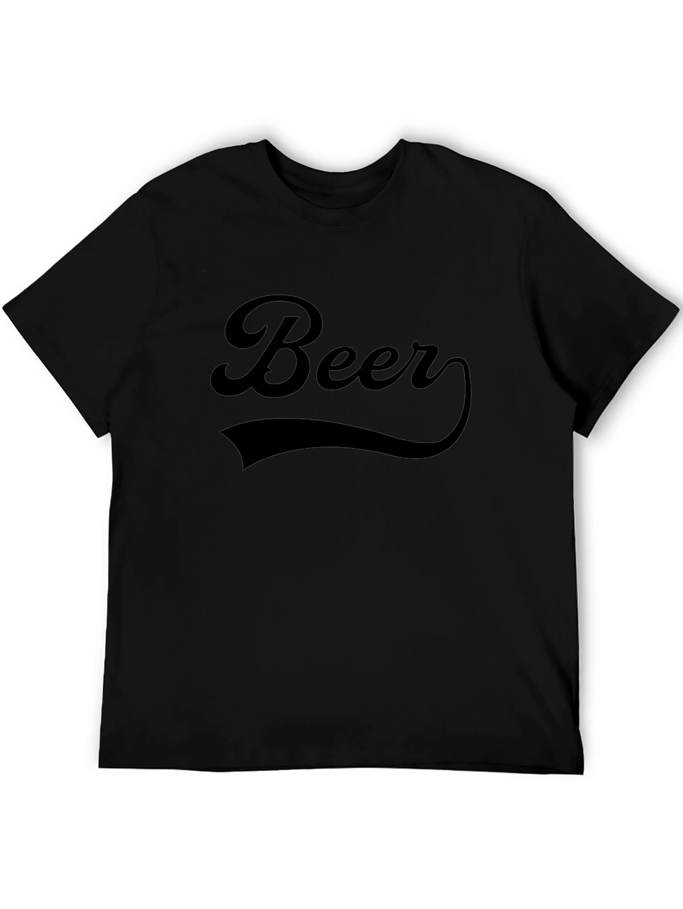 Beer Graphic Black T-Shirt