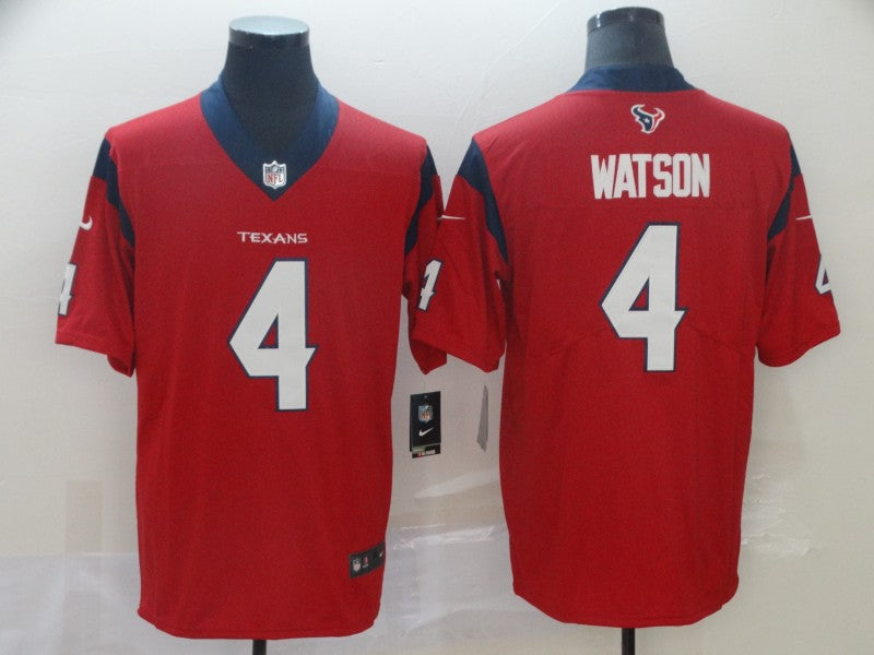 Men's Deshaun Watson Houston Texans #4 Player Game Jerseys - Red
