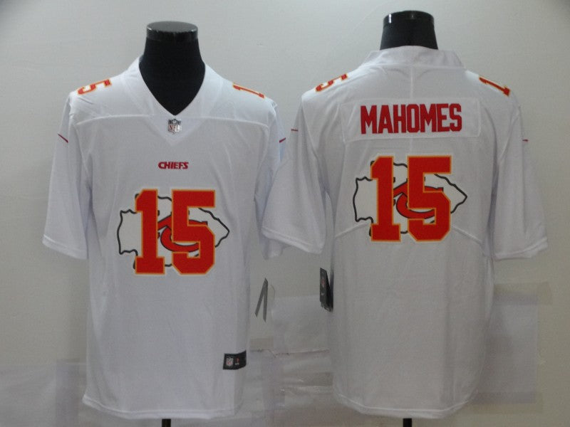 Men's Kansas City Chiefs #15 Patrick Mahomes White Alternate Player Game Jerseys