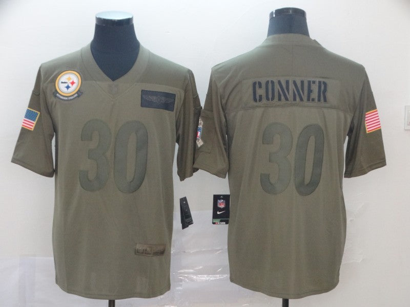 Men's Pittsburgh Steelers James Conner #30 Brown Game Jerseys