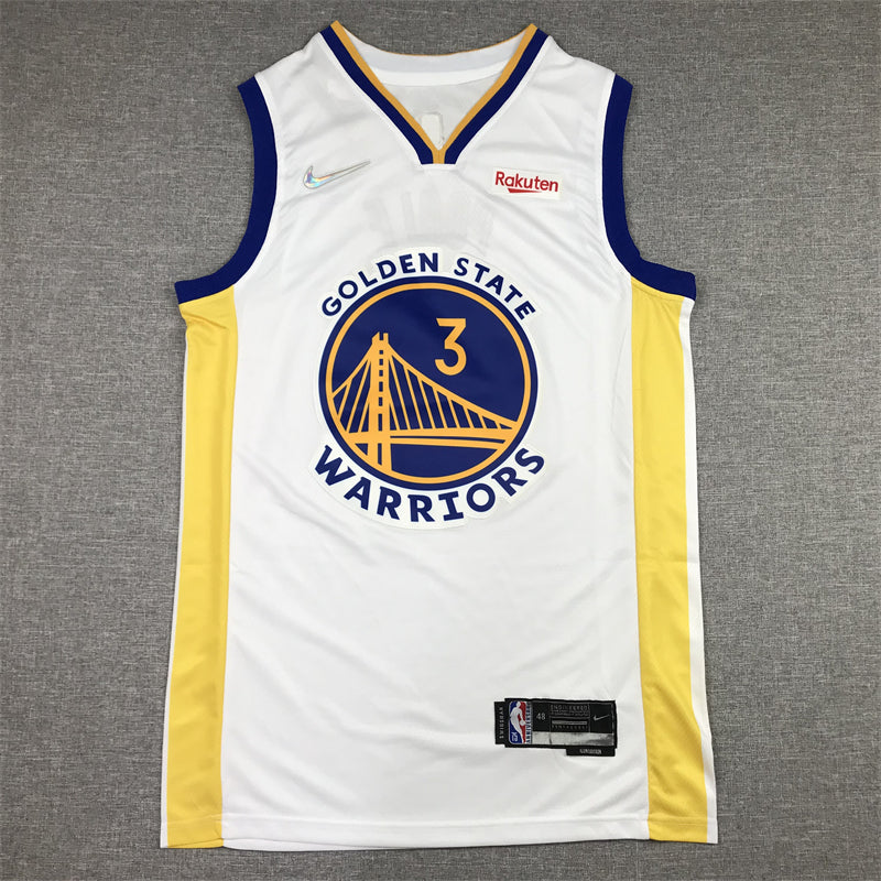 Men's Golden State Warriors Jordan Poole #3 White 2022/23 Swingman Jerseys - Association Edition
