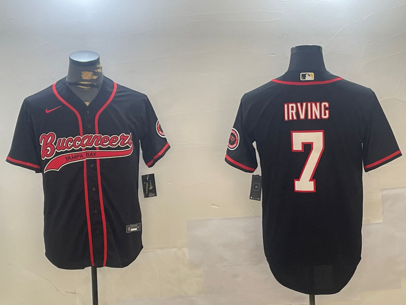 Men's Tampa Bay Buccaneers Bucky Irving #7 Black Game Jerseys
