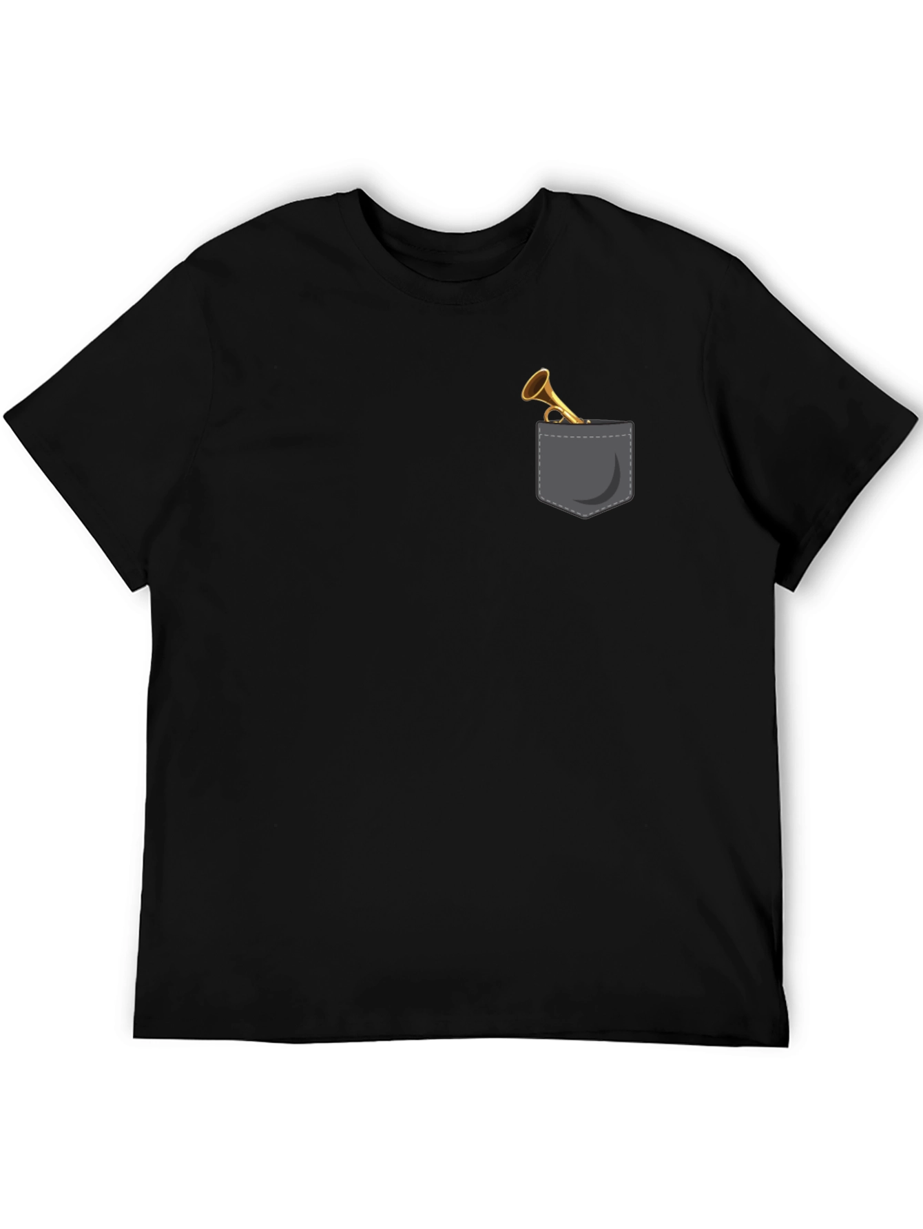 Trumpet Pocket Graphic Tee - Black
