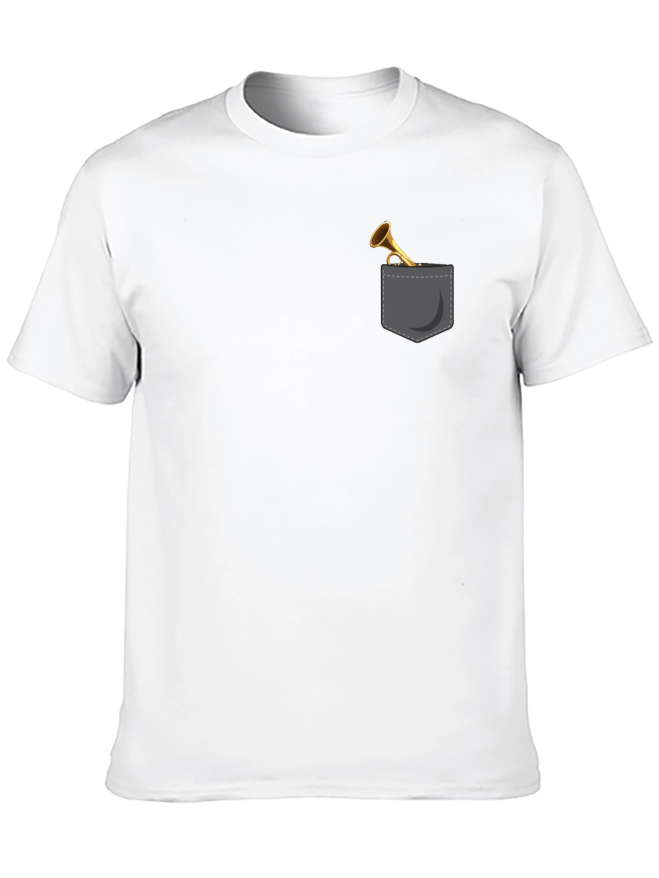 Trumpet Pocket Graphic Tee - Black