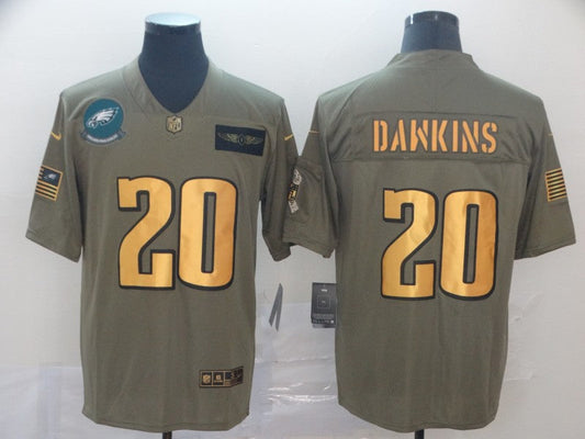 Men's Philadelphia Eagles Brian Dawkins #20 Brown Game Player Jerseys