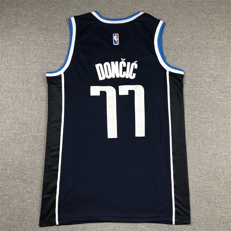 Men's Dallas Mavericks Luka Doncic #77 Navy 2022/23 Statement Edition Swingman Jerseys