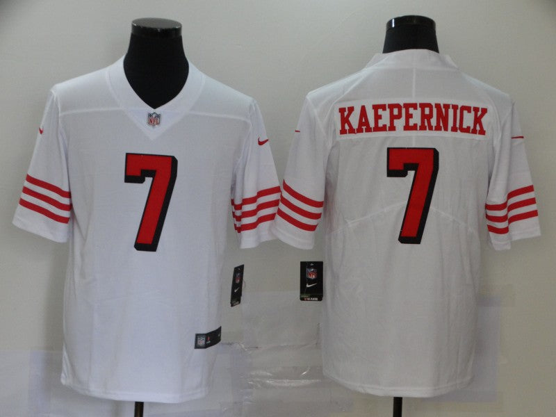 Men's San Francisco 49ers Colin Kaepernick #7 White Game Jerseys
