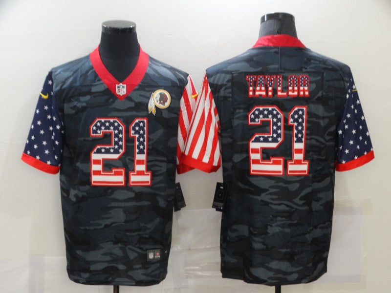Men's Washington Commanders Sean Taylor #21 Gray Camouflage Game Player Jerseys