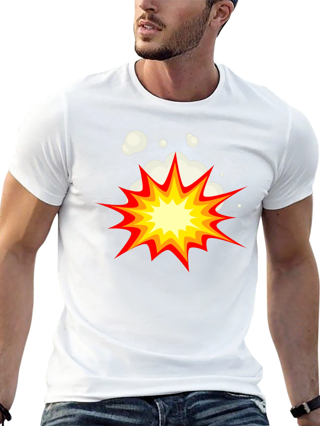 Explosion Graphic Tee - Black