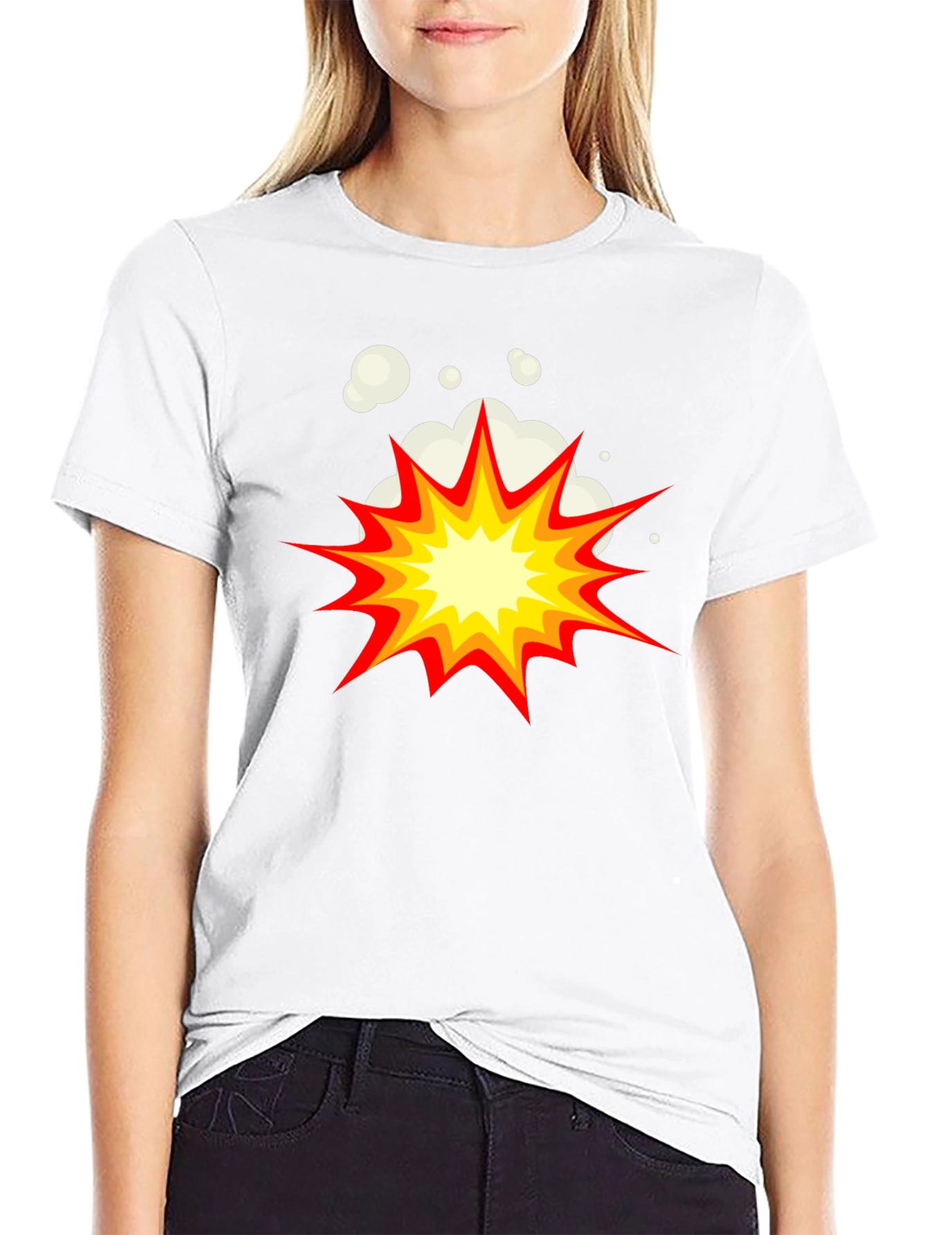 Explosion Graphic Tee - Black