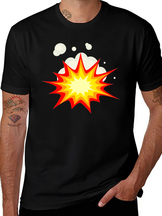 Explosion Graphic Tee - Black