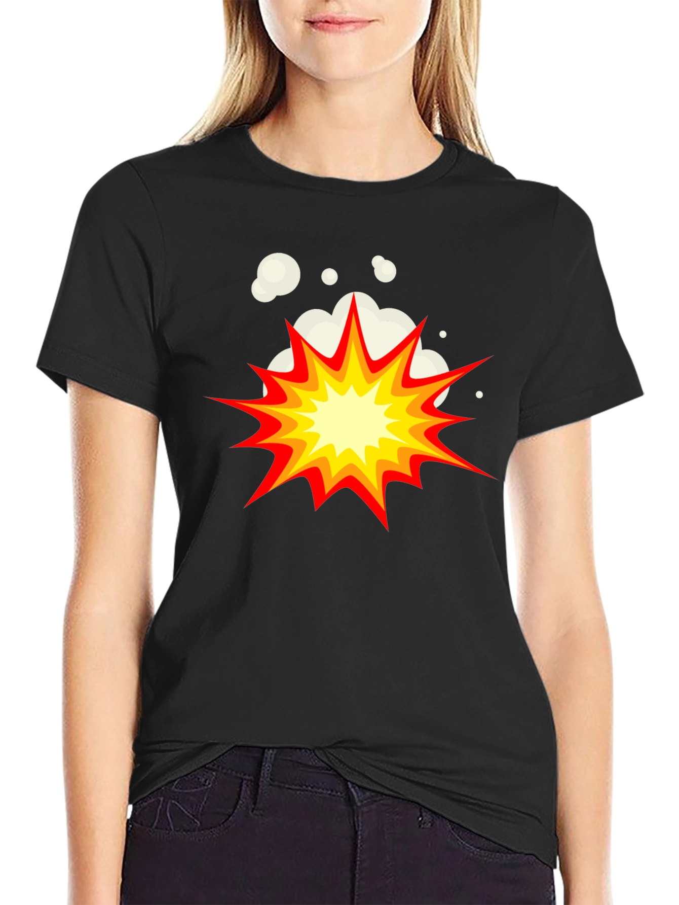 Explosion Graphic Tee - Black